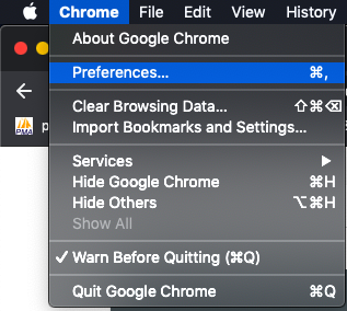 see google chrome login credentials on a mac